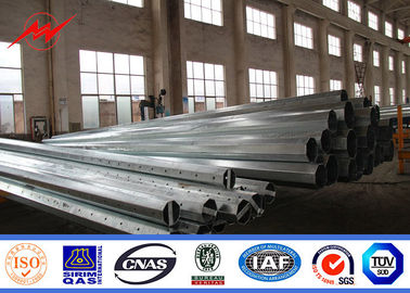 15M 1200 ড্যান স্টিল পাওয়ার মেরু, Galvanization সারফেস চিকিত্সা সঙ্গে টিউবুলার ইস্পাত মেরু
