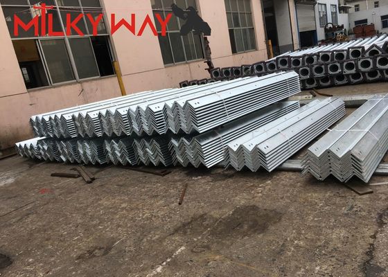 আফ্রিকার জন্য স্ট্রিট লাইটিং মেরুগুলির জন্য 8 মি 9 মি হট ডিপ গ্যালভানাইজড স্টিল মেরু