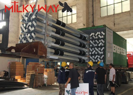 10 মিটার অষ্টভুজ স্ট্রিট লাইট মেরু Q235 স্টিল হট ডপ গ্যালভানাইজড