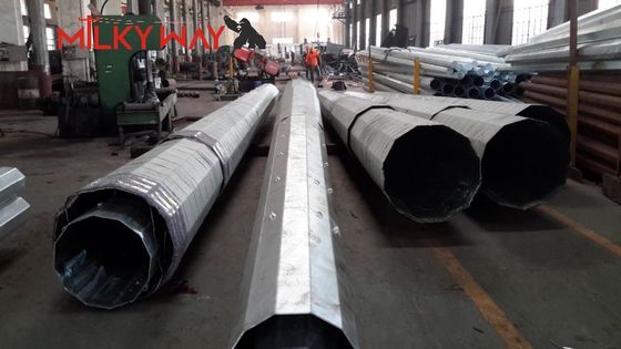 মসৃণ এবং নিরাপদ বৈদ্যুতিক ট্রান্সমিশনের জন্য শীর্ষস্থানীয় পাওয়ার ট্রান্সমিশন মেরু 6mm বেধ 200mm শীর্ষ ব্যাসার্ধ