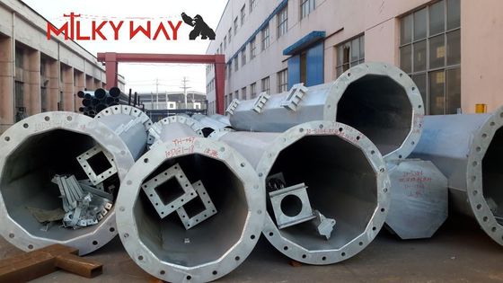 24 মি 32 মি উচ্চতা শঙ্কু বৈদ্যুতিক শক্তি মেরু বেস প্লেট টাইপ