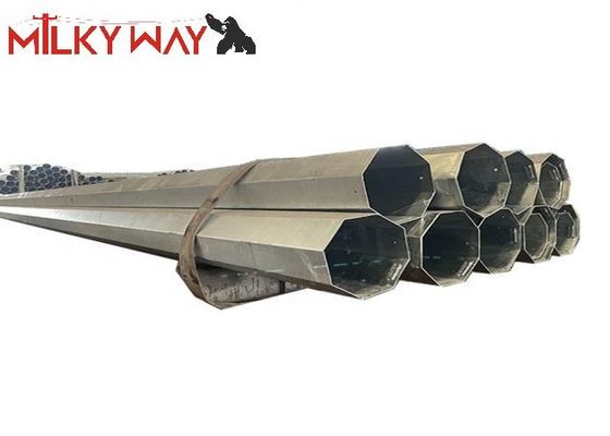 80FT 90FT 1400kg বিটুমেন পাওয়ার ট্রান্সমিশনের জন্য 5 মিমি বৈদ্যুতিক পাওয়ার মেরু