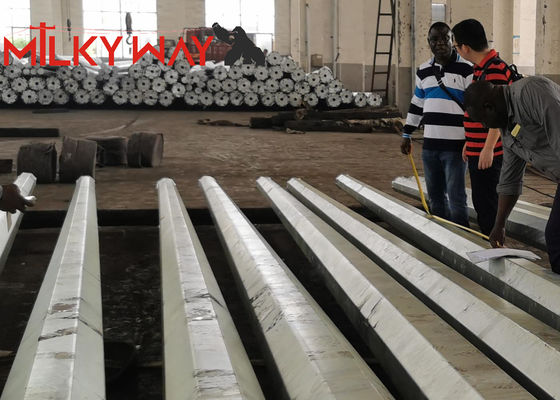 টেকসই এবং সবুজ শক্তি সংক্রমণের জন্য 12 মি 14 মি 2 সেকশন পরিবেশ বান্ধব বৈদ্যুতিক শক্তি মেরু