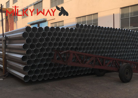 ১১কেভি ৩৮কেভি হট ডিপ গ্যালভানাইজড বৈদ্যুতিক পাওয়ার পোল, গ্যালভানাইজড অষ্টভুজাকার বৈদ্যুতিক ইউটিলিটি খুঁটি