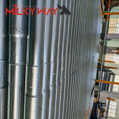 ৯মি LV হট ডিপ গ্যালভানাইজড অষ্টভুজাকার স্টিল ইউটিলিটি পোল, AWS D1.1 ওয়েল্ডিং এবং ৮৬ মাইক্রোমিটার গ্যালভানাইজেশন সহ