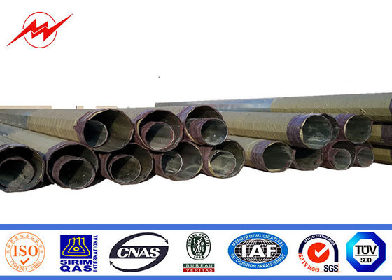 33 কেভি টাওয়ার বৈদ্যুতিক Galvanized টিউবুলার ইস্পাত মেরু 10-220kv ট্রান্সমিশন পাওয়ার লাইন