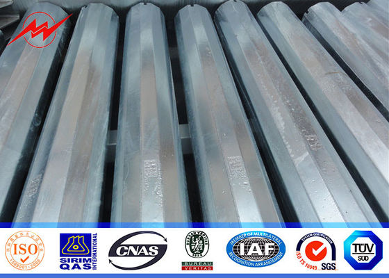 25ft থেকে 75ft বৈদ্যুতিক ক্যাসিয়াল তাপীয় ইস্পাত ইউটিলিটি মেরু, ইস্পাত শক্তি বিতরণ মেরু 10kv ~ 550kv