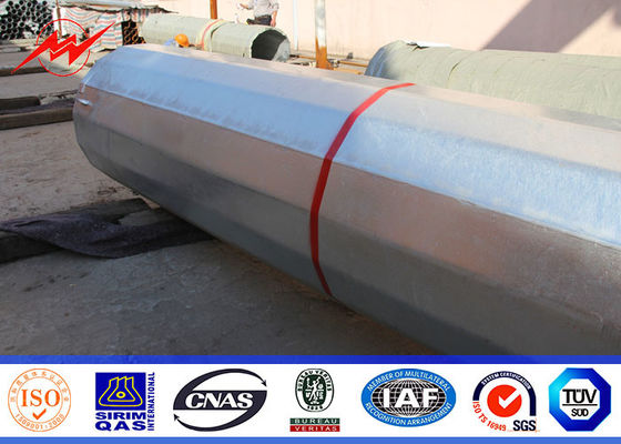 ওভারহেড লাইন স্টিল টাওয়ারের জন্য ডাবল বা একক সার্কিট 16 এম 32 এম স্টিল পাওয়ার মেরু ট্রান্সমিশন