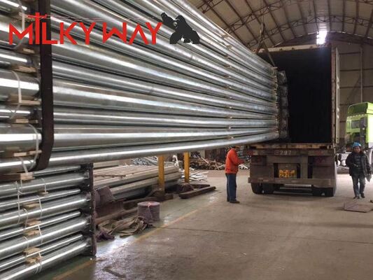 10m গ্যালভানাইজড হাই মাস্ট আউটডোর ল্যাম্প পোল হাইওয়ে লাইট পোল