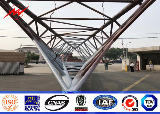 যোগাযোগ টেলিকমনিক স্টিল মোনো মেরু টেলিকম 86 লেভেল টাওয়ার সহ তিনটি লেগ টাওয়ার