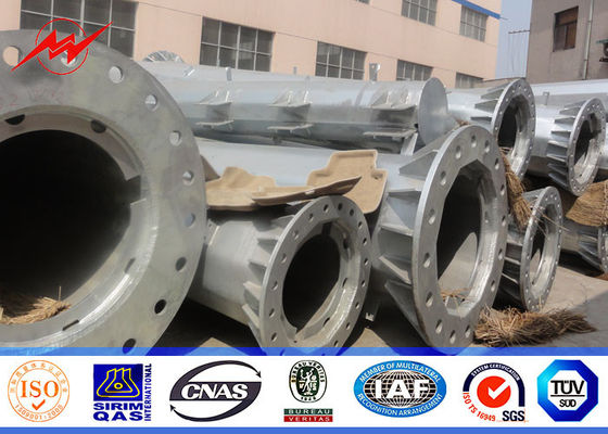 9 এম 440DAN ড্যান অষ্টকোণী ইউটিলিটি পাওয়ার পোলস গরম ডিপ galvanized শক্তি বিতরণ মেরু