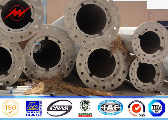 9 এম 440DAN ড্যান অষ্টকোণী ইউটিলিটি পাওয়ার পোলস গরম ডিপ galvanized শক্তি বিতরণ মেরু