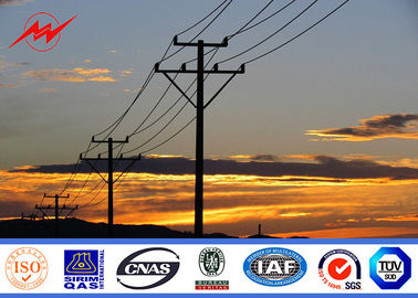 রাস্তার জন্য 10m Gr 65 33kv ট্রান্সমিশন লাইন খুঁটি