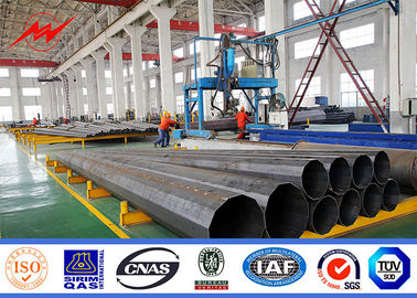 35 ফুট ইস্পাত পাওয়ার মেরু গ্রেড এক রক্ষা স্তর Galvanization বৈদ্যুতিক ইস্পাত মেরু
