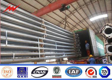 35 ফুট ইস্পাত পাওয়ার মেরু গ্রেড এক রক্ষা স্তর Galvanization বৈদ্যুতিক ইস্পাত মেরু