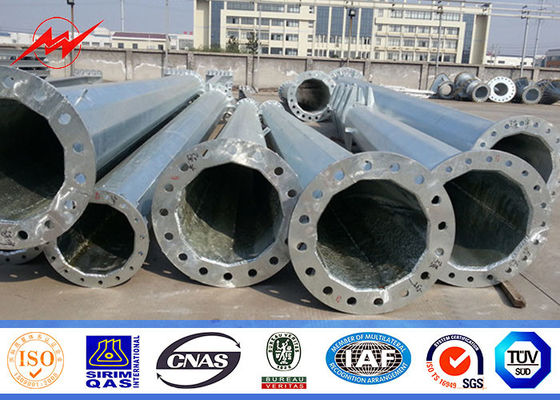 স্পিন Prestressed কংক্রিট বৈদ্যুতিক মেরু Galvanization ট্রান্সমিশন লাইন ইস্পাত মেরু বিতরণ