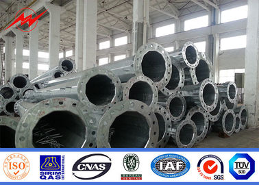 এশিয়ান স্ট্যান্ডার্ড হট ডিপ Galvanized বৈদ্যুতিক শক্তি মেরু এমবেডেড গ্রাউন্ড স্তর