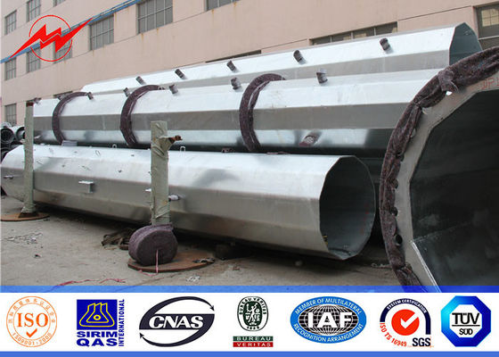 16 সাইডস স্টিল মাইক্রোওয়েভ মনো পোল টাওয়ার মোবাইল ট্রান্সমিশন লাইনের জন্য