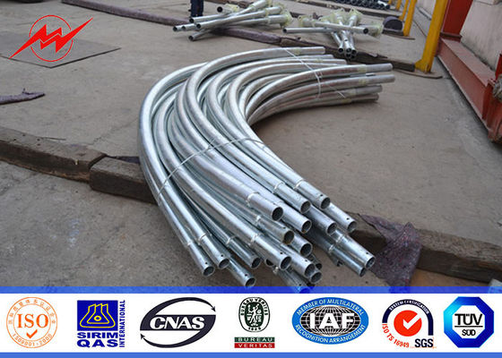 8 এম হট ডিপ গ্যালভানাইজড Q345 স্ট্রিট লাইট খুঁটি ডবল আর্মের সাথে আউটডোর