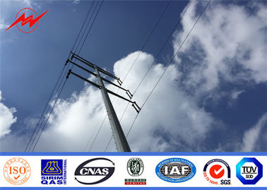 10.5m 138kv বৈদ্যুতিক ইস্পাত বৃত্তাকার পাওয়ার পল ট্রান্সমিশন লাইন