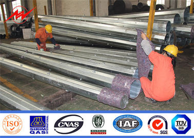 গরম ডিপ galvanized 450daN 13m কানিকাল বৈদ্যুতিক শক্তি ইস্পাত ইউটিলিটি মেরু