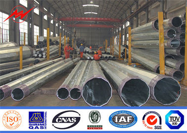 গরম ডিপ galvanized 450daN 13m কানিকাল বৈদ্যুতিক শক্তি ইস্পাত ইউটিলিটি মেরু