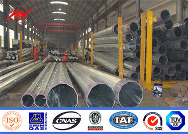 গরম ডিপ galvanized 450daN 13m কানিকাল বৈদ্যুতিক শক্তি ইস্পাত ইউটিলিটি মেরু