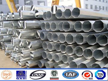 ডিস্ট্রিবিউশন লাইন মেরু জন্য Galvanized ট্রান্সমিশন বৈদ্যুতিক শক্তি মেরু