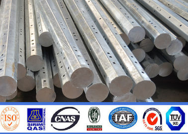 টেকসই 15M 50KN বিতরণ লাইনের জন্য অষ্টভুজাকার পাওয়ার ট্রান্সমিশন খুঁটি