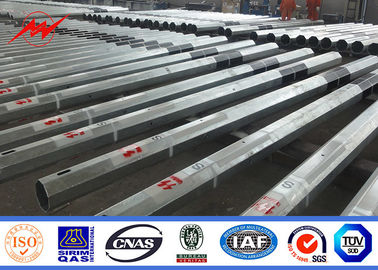 ডিস্ট্রিবিউশন লাইন মেরু জন্য Galvanized ট্রান্সমিশন বৈদ্যুতিক শক্তি মেরু
