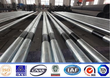 উচ্চ ভোল্টেজ ট্রান্সমিশন লাইন প্রকল্পের জন্য অষ্টভুজিয়াল 69KV বৈদ্যুতিক ইস্পাত পাওয়ার মেরু