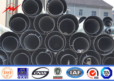 60FT Q345 4.5 মিমি বেধ স্টিল পাওয়ার মেরু বিটমোম সহ ট্রান্সমিশন মেরু