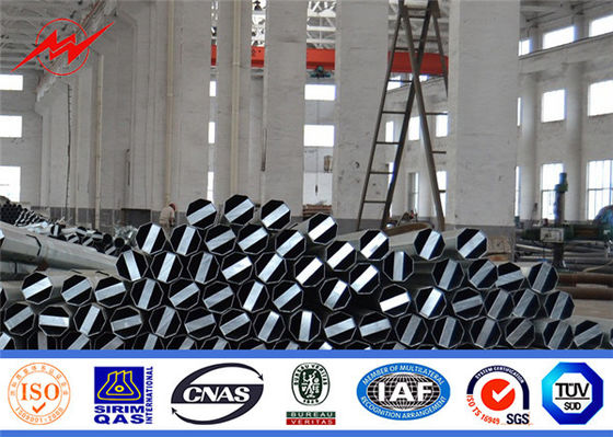 ট্রান্সমিশন গ্যাবন কিউ 345 স্টিল ইউটিলিটি মেরু, ধাতব শক্তি পোলস 10 মি 330 কেজি