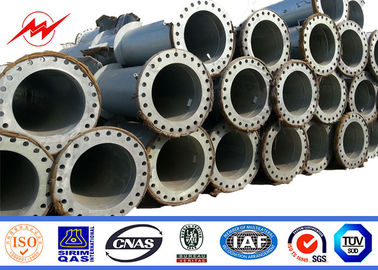 ট্রান্সমিডিশন লাইন অষ্টভুজাকার গ্যালভানাইজড স্টিল পাওয়ার মেরু 70FT 94FT 120FT