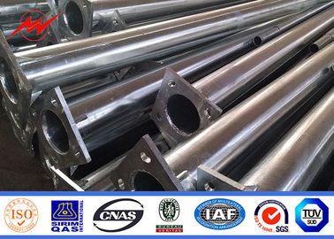 এরিয়া লাইটিংয়ের জন্য 12 মি গ্যালভেনাইজড স্টিলের বৃত্তাকার অষ্টভুজাকার স্ট্রিট লাইট খুঁটি