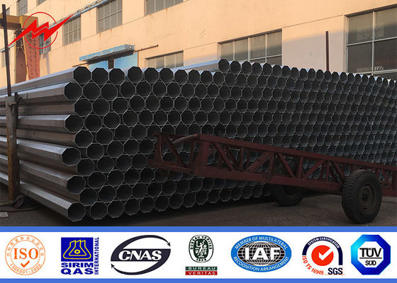 ফিলিপাইনে ওভারহেডলাইন প্রকল্পের জন্য নেপোর বিটুমেন 11 মিটার বৈদ্যুতিক মেরু