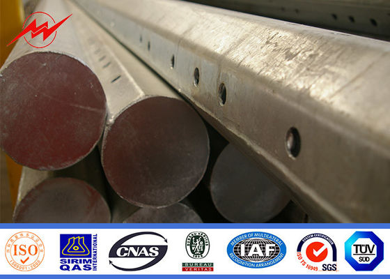 11 এমভি পাওয়ারফুল প্রকল্পের জন্য 12 মি 650 ড্যান বৈদ্যুতিক গালভানাইজড ইউটিলিটি মেরু