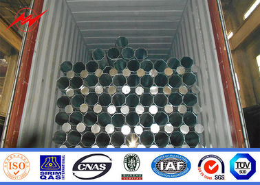 বৈদ্যুতিক লাইনের জন্য 30ft 3mm Q345 ইস্পাত টিউবুলার পোল হট ডিপ গ্যালভানাইজড