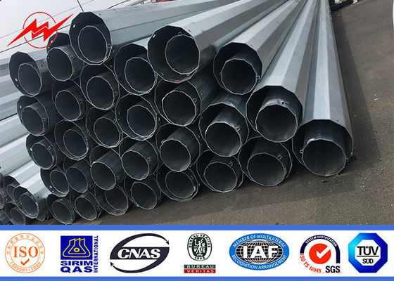 ট্রান্সমিশন লাইন প্রকল্পের জন্য রাউন্ড 10 কেভি ~ 550 কেভি পাওয়ার স্টিল টিউবুলার মেরু