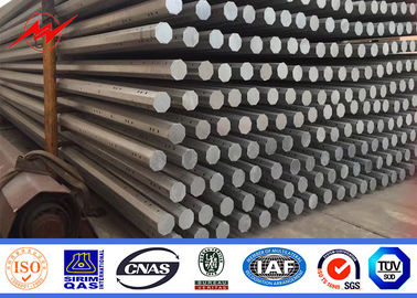 Iso 7.5m 1kn 3kn ইস্পাত পাওয়ার পোল, মেটাল ইউটিলিটি পোল