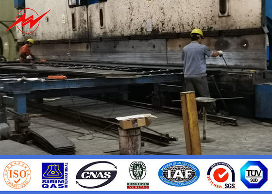 যোগাযোগ বিতরণের জন্য ফ্ল্যাঞ্জ টাইপ কাস্টমাইজড 100 ফিট স্টিল মনোপোল