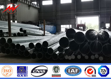 Q235 Q345 Q460 69kv Galvanized ইস্পাত মেরু, পাওয়ার ট্রান্সমিশন লাইন মেরু