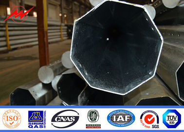 এএসটিএম A123 উপাদান সঙ্গে 15 মি গরম ডিপ galvanized ইস্পাত টিউবুলার বৈদ্যুতিক শক্তি মেরু