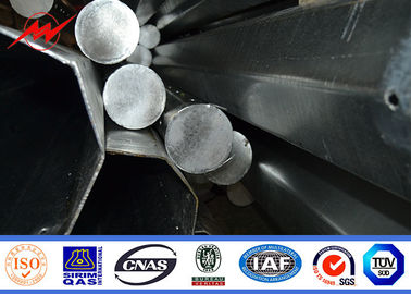 এএসটিএম A123 উপাদান সঙ্গে 15 মি গরম ডিপ galvanized ইস্পাত টিউবুলার বৈদ্যুতিক শক্তি মেরু