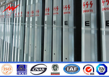 এএসটিএম A123 উপাদান সঙ্গে 15 মি গরম ডিপ galvanized ইস্পাত টিউবুলার বৈদ্যুতিক শক্তি মেরু