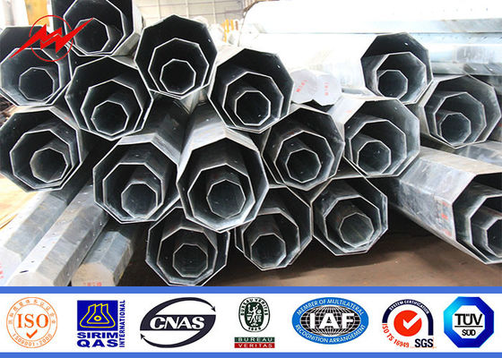 22 মিটার পাওয়ার ট্রান্সমিশন জালিয়াতি ইস্পাত মেরু বাইরের বৈদ্যুতিক বিতরণ লাইন জন্য