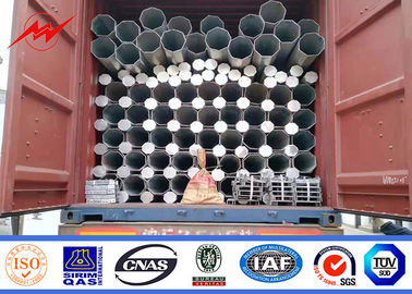 হট ডপ গ্যালভানাইজড স্টিল পাওয়ার মেরু 10kv - 550kv 300-1000kg ডিজাইন লোড
