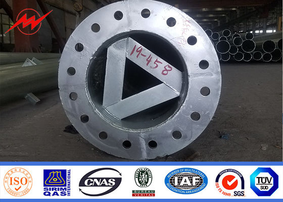 এএসটিএম এ 123 গ্যালভানাইজেশন স্ট্যান্ডার্ডের সাথে মিল রেখে 30 মি স্টিলের মনোপোল টাওয়ার