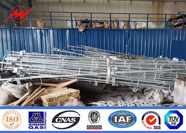 ট্রান্সমিশন ইস্পাত ধাতু বৈদ্যুতিন মেরু 15 মি 550 ড্যান 650 ড্যান 4 মিমি / 5 মিমি পুরুত্ব