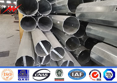 বৈদ্যুতিক ট্রান্সমিশন লাইনের জন্য 110kv 15m 20m স্টিলের পাওয়ার পোল